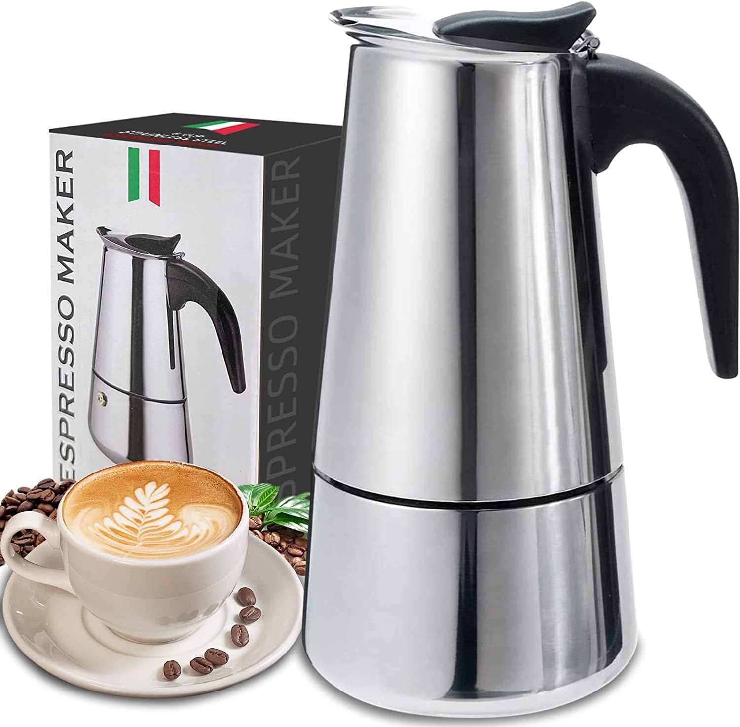 Moka Pot Stove - 4/6/9 Xícaras Moka Pot Caffe Máquina