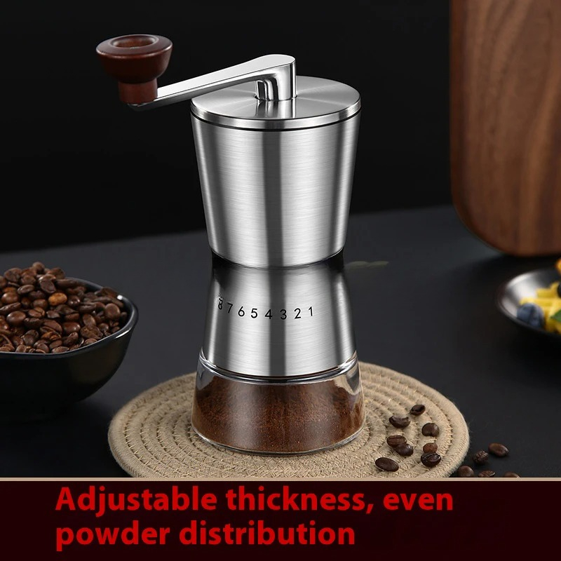 Casa ajustável portátil ferram - Burr Hand Grinder avaliação e preço
